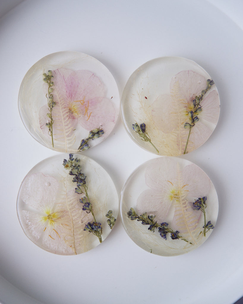 Blooming Frosted Coasters