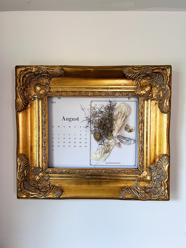 Vintage Gold Herbarium Calendar