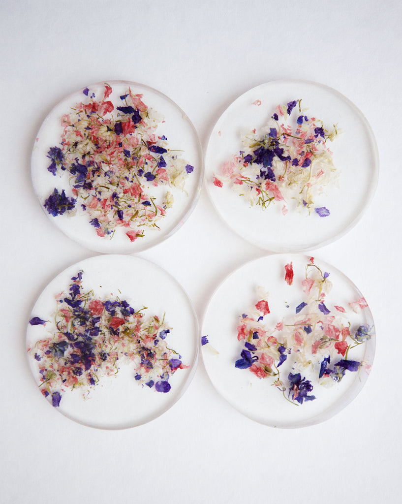 Floral Confetti Coasters
