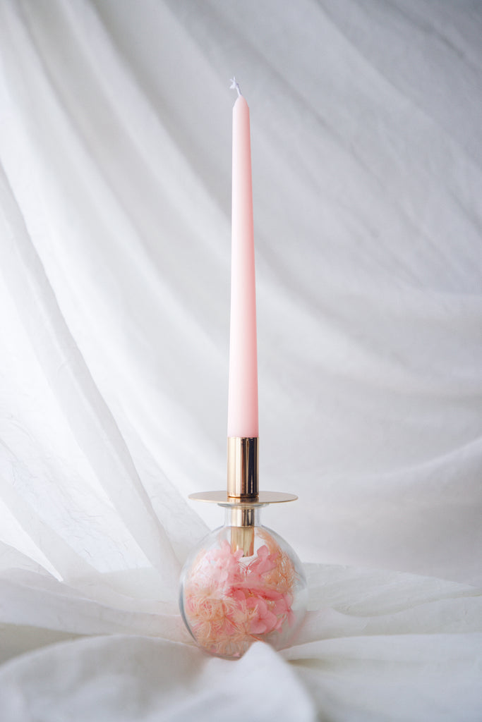 A Pink Sunrise Candlestick