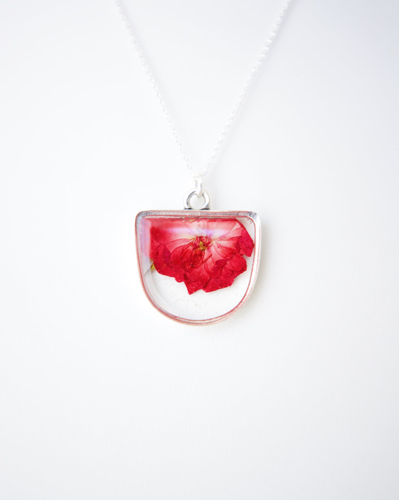 Falling Rose Necklace