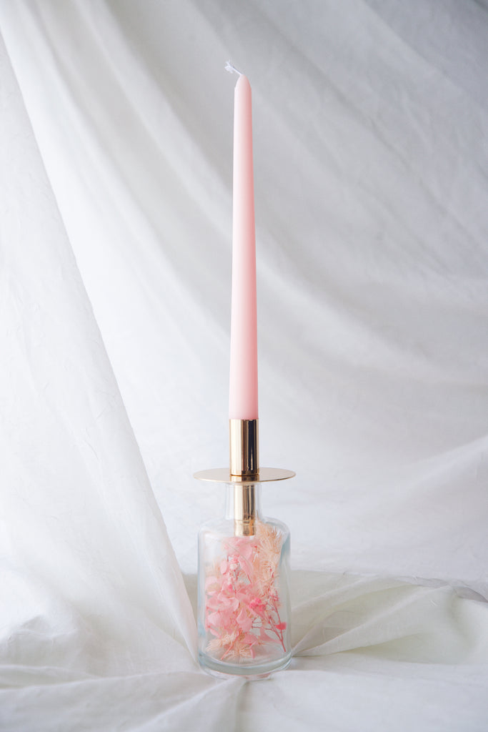 Pops of Pink Candlestick